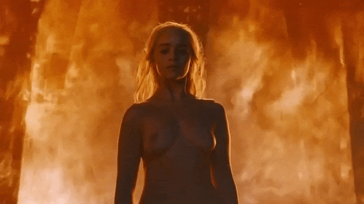 Emilia Clarke Breasts Naked - Game Of Thrones