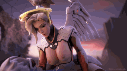 Mercy from Overwatch orgasm