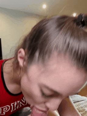 Teen in pigtails swallows a load of cum - See more hot amateurs on our blog