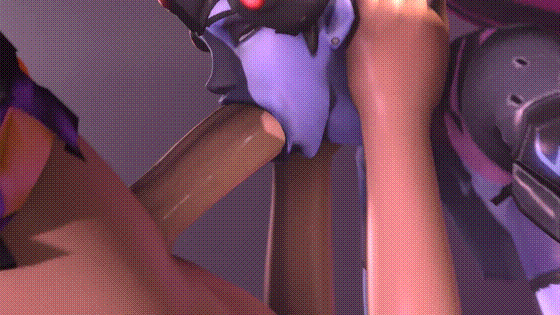 Widowmaker mouth used as fuckhole