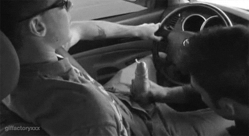 Jacking off Daddy in the car
