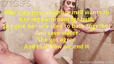 Neighbor milf want to use my bathroom