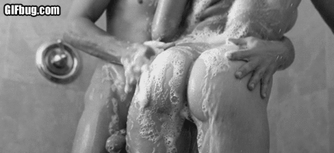 Big firm ass getting soapy