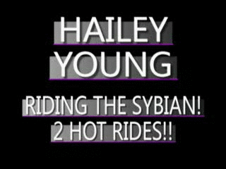Hailey Young's sybian experience!