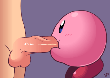 Kirby sucking a cock