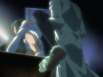 Sexy green haired student getting a very nice back door fuck from the professor (Opening scene from Bible Black New Testament) 2