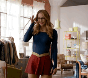 Supergirl with cute face