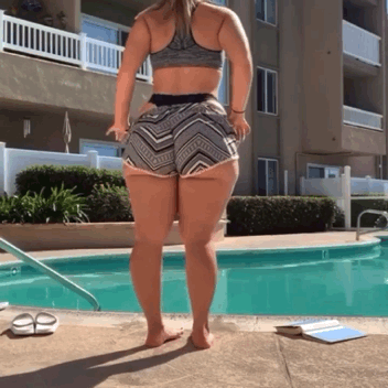 Sexy undressing big ass and thick thighs
