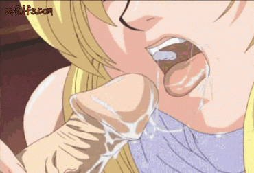 Gif - Amazing tug job anime porn gif picture with stunning blonde