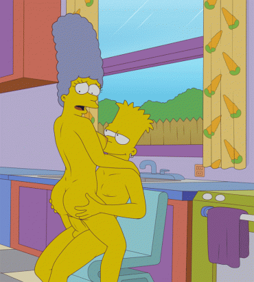 Gif - "BART, THIS IS JUST NOT RIGHT, OH MY GOD! I FEEL SO NASTY!" - "YOU ARE NASTY MOM, VERY NASTY!"