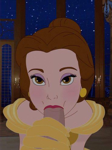 Gif - Beauty and the Beast Belle Being French