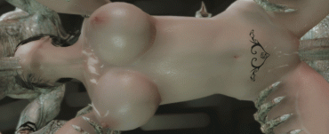Gif - both ends fucked by monsters