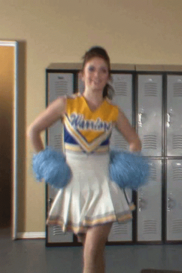 Gif - Bottomless Cheerleader : Ashlyn Rae