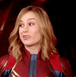 Gif - Brie Larson-Captain Marvel BTS