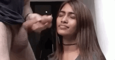 Gif - Cute Indian Getting Messy Facial