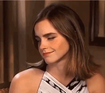 Gif - Emma Watson doubts your ability to make her cum!