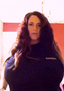 Gif - Gorgeous Brunette Reveals Giant Tits [Fixed]