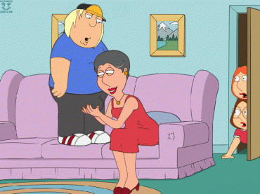 Gif - Grandma is horning in on OUR cock!