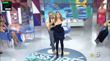 Gif - HOST RIPPED DRESS OFF