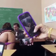 Gif - Hot Collage Teen Flash Ass And Pussy In Class