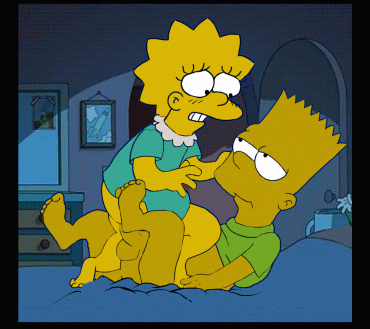 Gif - Lisa and Bart