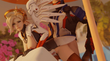 Gif - Mercy & Soldier 76 by CakeOfCakes
