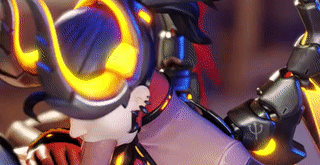 Gif - Mercy takes a huge load to the face