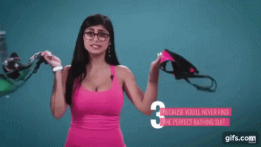 Gif - Mia Khalifa Shares Why Having Big Boobs In The Summer Is The Worst