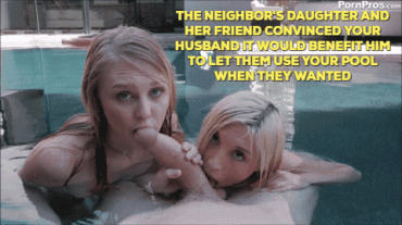 Gif - Neighbour's daughter and her friend are very persuasive.