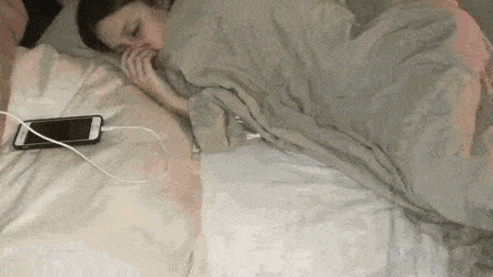 Gif - Nope, don't care if you're sleeping...
