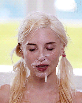 Gif - Piper Perri with cum falling from her face