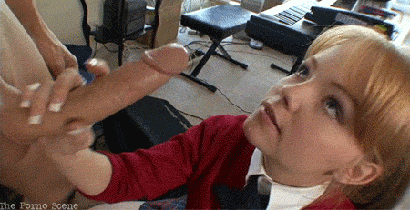 Gif - Redhead with French Nails