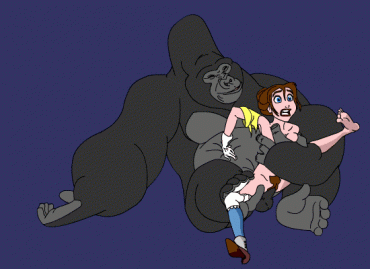 Gif - Tarzan Kerchak and Jane GIF animation