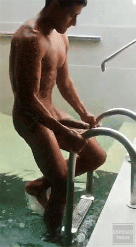 Gif - The naked man in every day situations