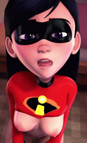 Gif - Violet Parr - The Incredibles Ahegao