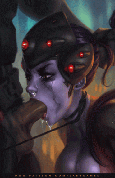 Gif - Widowmaker sucking a cock in Hell forever