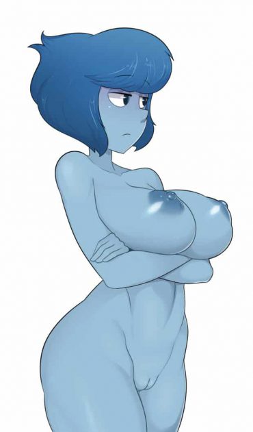 Picture - areolae blue hair blue nipples blue skin bob cut breasts huge breasts lapis lazuli naked nipples nude pussy short hair steven universe su
