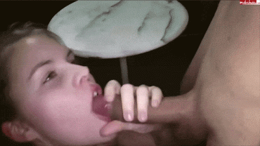 Gif - Amazing Cum Swalling By Perfect Teen