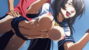Gif - Hot hentai uniform picture with a amazing big tits coed