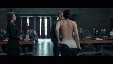 Gif - Jennifer Lawrence wants to try something in front of her class