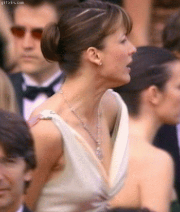 Gif - may be greatest nip slip of all time