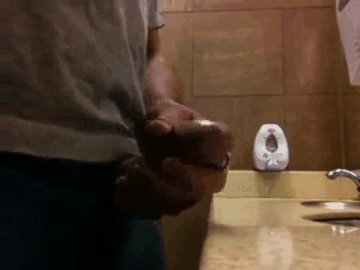 Gif - Public restroom cum