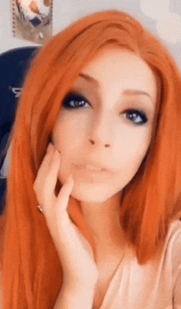 Gif - Red head tongue out