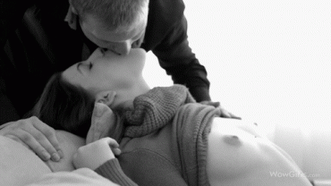 Gif - Welcome Home Dear -- Couple Kissing