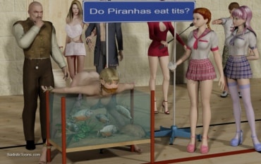 Picture - Dolcett High science fair - Do piranhas eat tits?