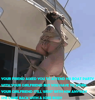 Gif - Boat bondage caption