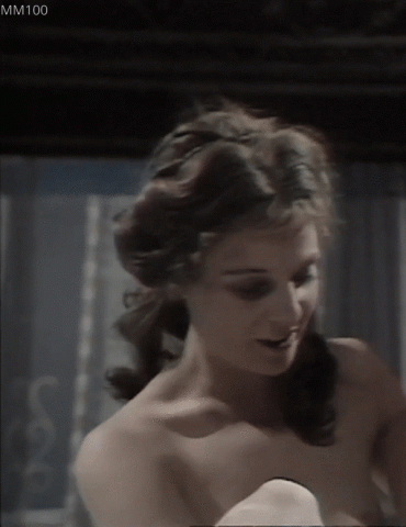 Gif - British Actress Sheila White Appearing Topless in ‘I, Claudius’ (1976)