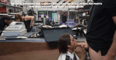 Gif - cheating security guard