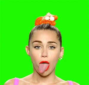 Gif - Miley's famous tongue