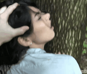 Gif - My cousin quickly learned why I wanted to go on a nature hike with her in the woods behind my house